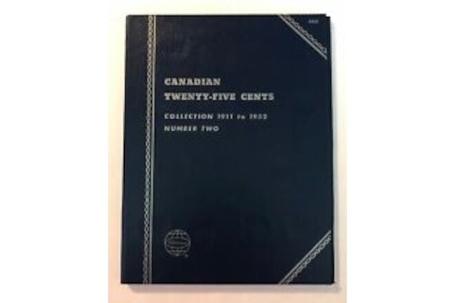 CANADIAN QUARTER #2 (1911-1952) #9068  COIN FOLDER BY WHITMAN - NEW OLD STOCK