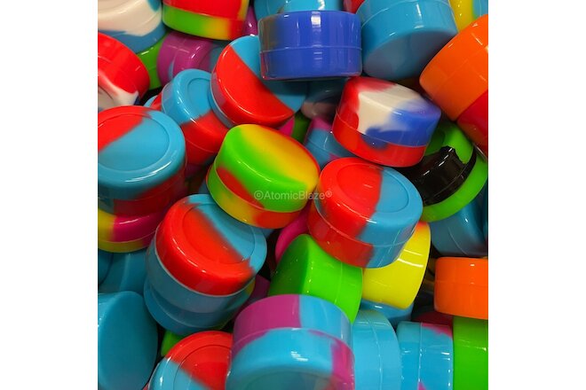 5ml Silicone Jar - 10pcs silicone container - wholesale lot mixed color storage