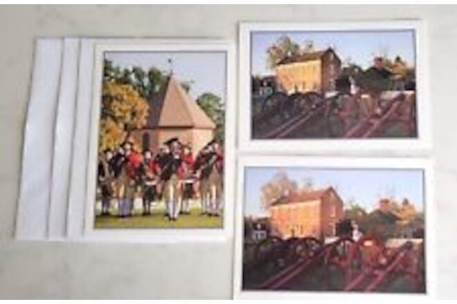 New (3) The Colonial Williamsburg Foundation American Blank Greeting Note Card