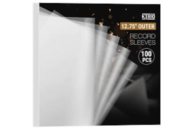 100 Pcs Upgrade Record Sleeves for Vinyl Records - Clear 3 Mil. Vinyl Record ...