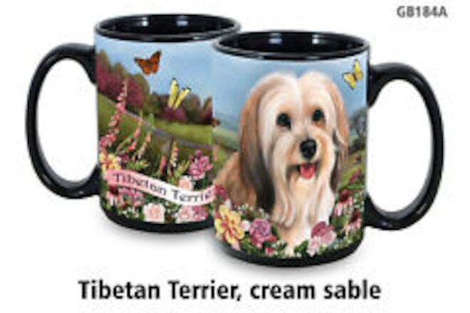 Garden Party Mug - Cream Sable Tibetan Terrier
