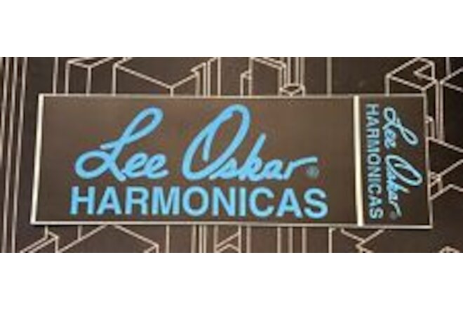 Lee Oskar Harmonicas Stickers, Music swag - lot of 2 stickers