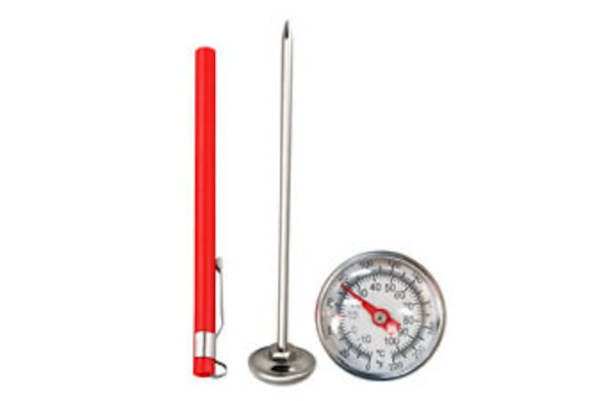 Stainless Steel Soil Thermometer 127mm Stem Display 0-100 Degrees Celsius