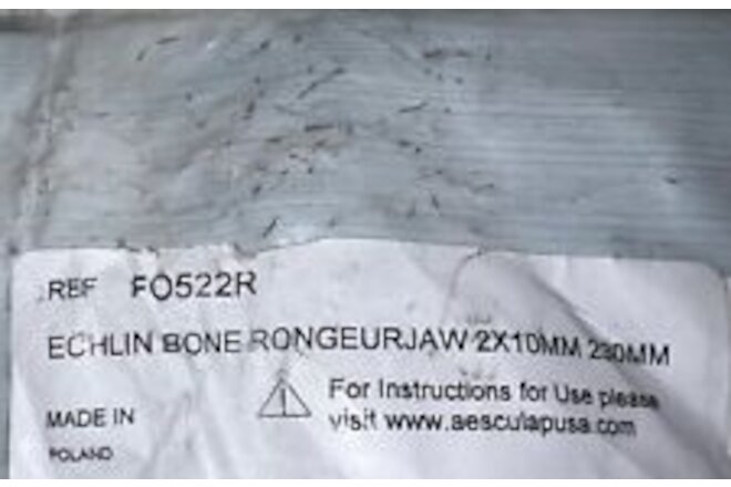 Aesculap Echlin Bone Rongeur Jaw 2X10MM 230mm