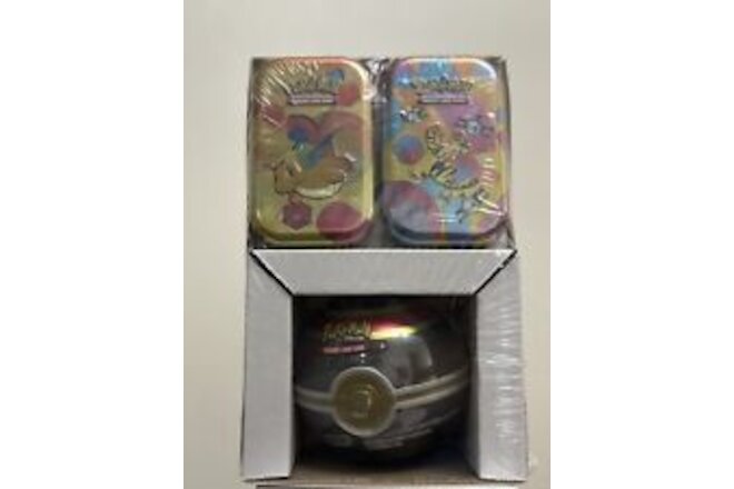Pokemon Sealed 151 Mini Tin & Poke Ball Scarlet & Violet(Dragonite & Electabuzz)