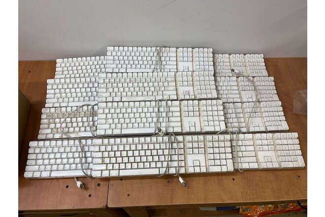 12 Vintage Apple Mac White Keyboards A1048