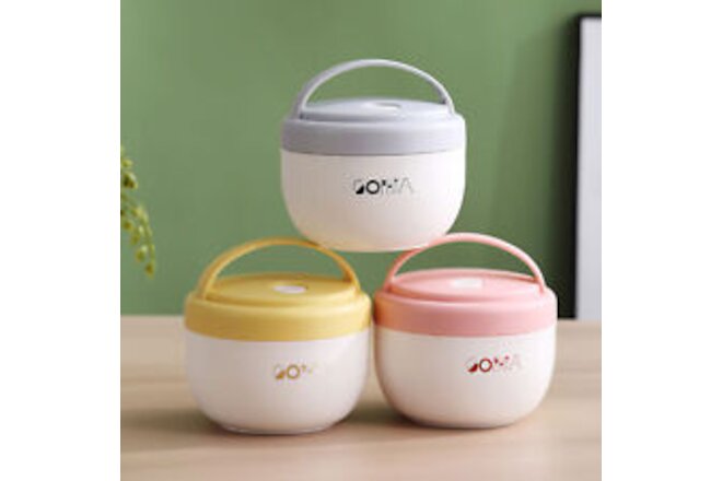 Food Container Wear-resistant Insulated Portable Lidded Soup Mug Bowl Food Grade
