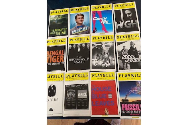 Playbill 2011 Collection B Lot 12 Priscilla, Blue Leaves, Bengal Tiger, House Of