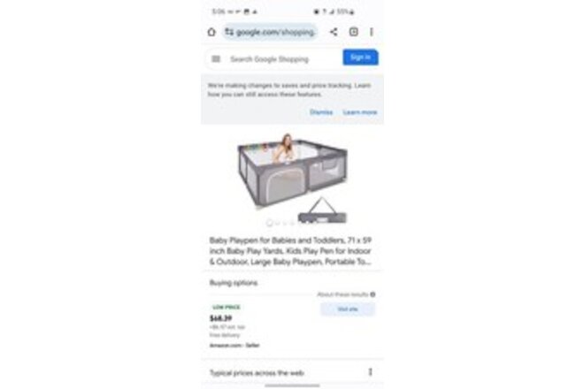 Baby Playpen 79" X 71", Cloud Lark Play Yard for Babies and Toddlers ,...