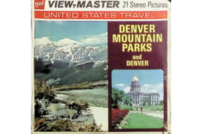 1970's DENVER MOUNTAIN PARKS 3d View-Master 3 Reel Packet NEW SEALED