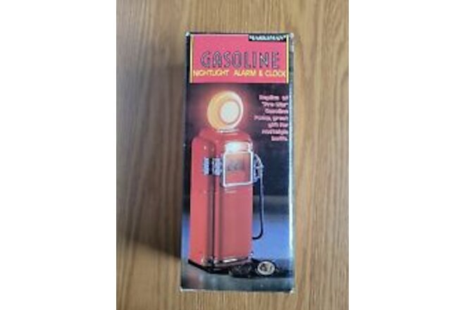 Vintage Gasoline Pump Nightlight Alarm Clock Marksman