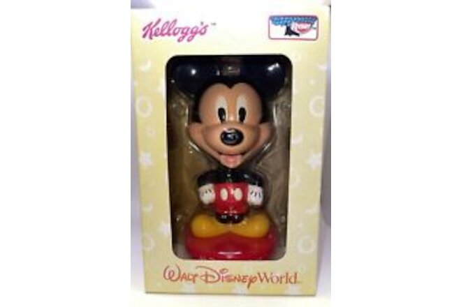 2002 Mickey Mouse Bobble Head Disney World Kellogg Keebler - New In Box!