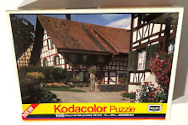 SWISS FARMHOUSE Kodacolor 1000 Piece Puzzle Rose Art NEW FACTORY SEALED