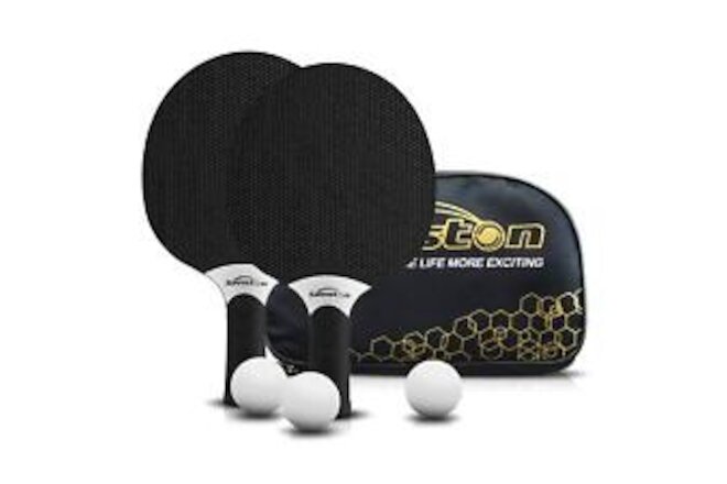 Table Tennis Rackets Set, Professional Table Tennis Racket with 3 Balls, Comp...