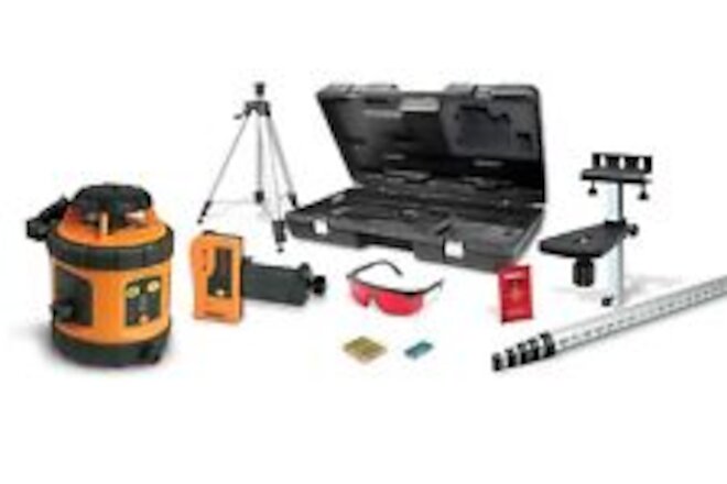 Johnson Level Self Leveling Rotary Laser System Kit INCHES