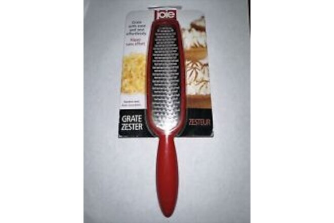 9" Stainless Steel Grate &  Zester -  Red color - by JOIE