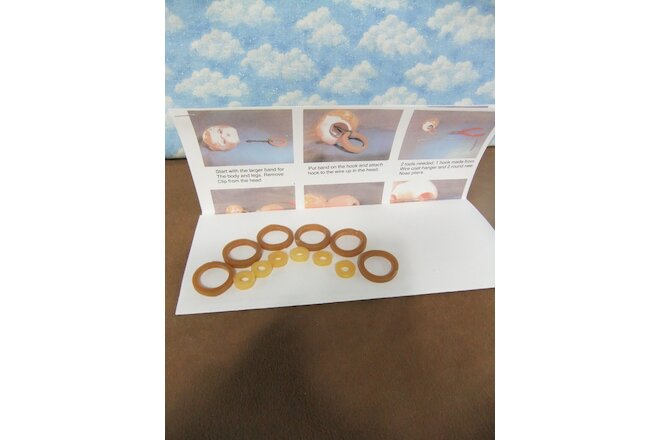 8" repair bands w/ Photo Instructions for 6 dolls-8",10", or 12"