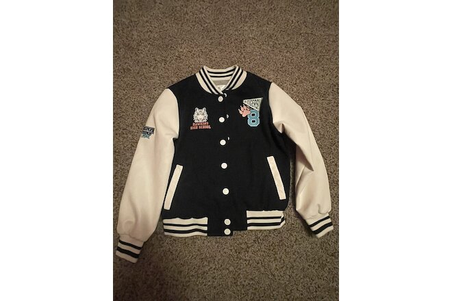 Stranger Things Justice Varsity Jacket Hawkins High School Tigers Girls XS (5-6)