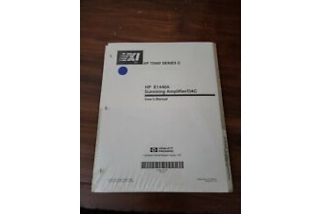 HP 75000 Series C ~ HP E1446A Summing Amplifier / DAC User's Manual E1446-90001
