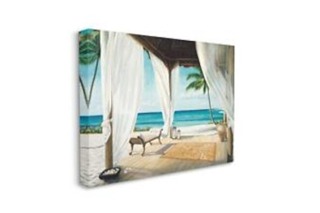 Beach Resort Ocean Sea Landscape Painting, Designed by Jacob Reed Wall Art, 3...