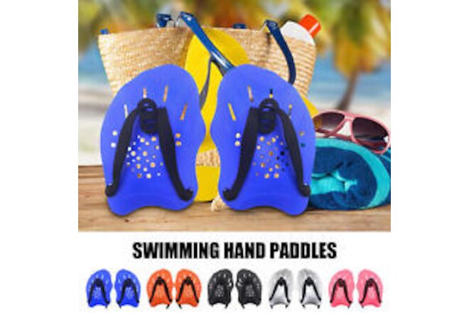 Contoured Swimming Paddles Hand Training Paddles Swimming Exercise Gloves