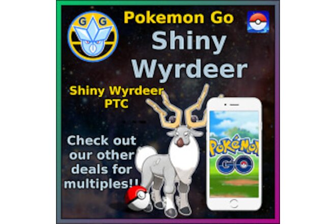 Shiny Wyrdeer - Pokémon GO - Pokemon Mini P T C - 50-100k!