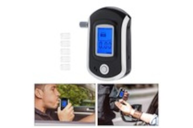 Advance Police Digital Breath Alcohol Tester LCD Breathalyzer Analyzer Detector