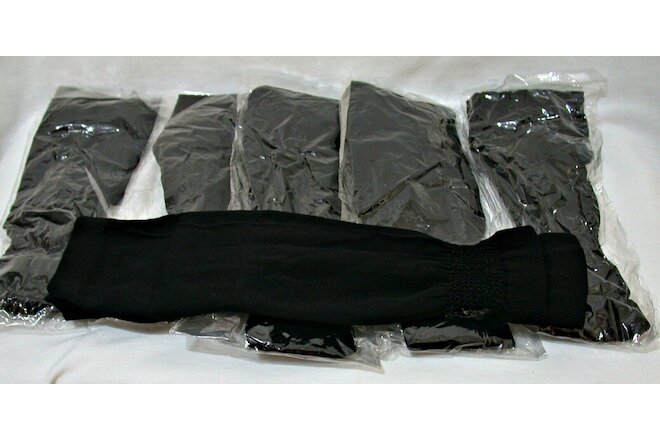 Twelve Wholesale Lot of BLACK Muslim Arm Oversleeves Ramadan Abaya Arm Covers