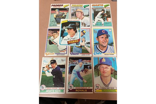 10 2014 topps Buybacks 1977- 1980 75th anniversary Fryman Wagner Ivie Quirk