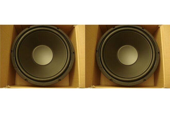 NEW (2) 12" SubWoofer Replacement Speakers.8 ohm.Woofer Pair Drivers.BASS.sub.