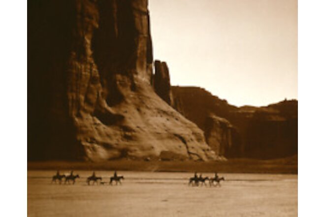 Navajo riders in Canyon de Chelly (1904) 8"x10" photograph reproduction 8x10