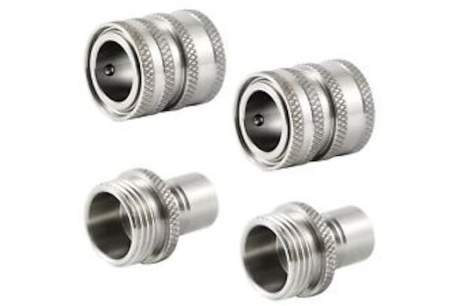 Garden Hose Quick Connect Stainless Steel Water Hose Fitting Quick Release Ho...
