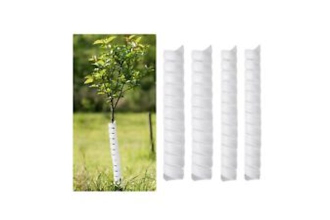 Tree Trunk Protector,4 Pcs Plastic Spiral Tree Guard, Plastic Tree Bark Wraps...