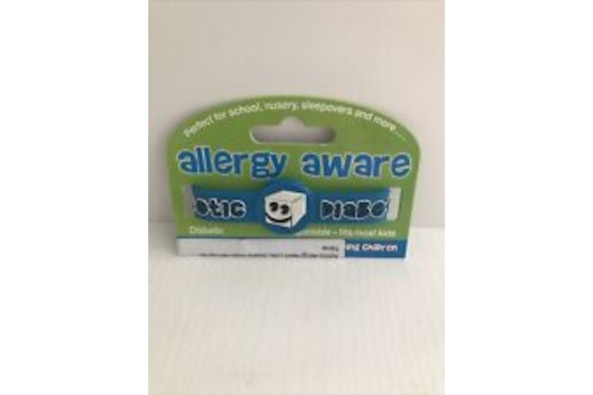 NEW Kids Allergy Medical Silicone Bracelet Diabetic, Adjustable, School