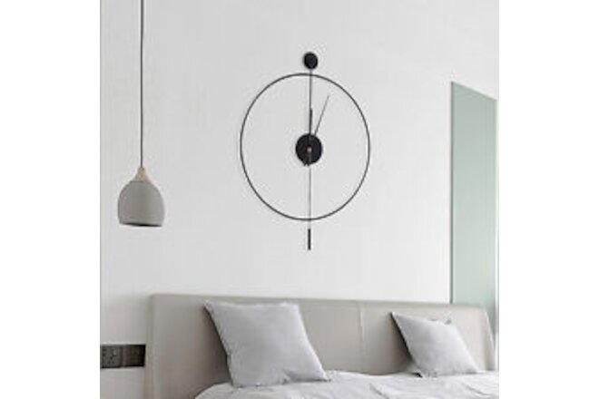 Minimalist Wall Clock Round Home Clock Silent Large Modern Art Decor Home 23.6''