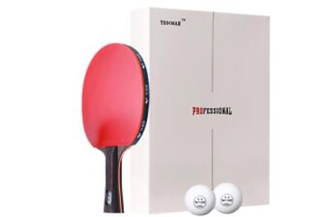 Ping Pong Paddle Professional Racket - Table Tennis Racket with Carrying Case...