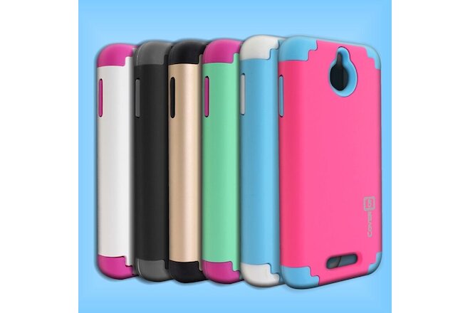 For HTC Desire 510 Hybrid Protective Case Hard + Soft Tough Dual Layer Cover