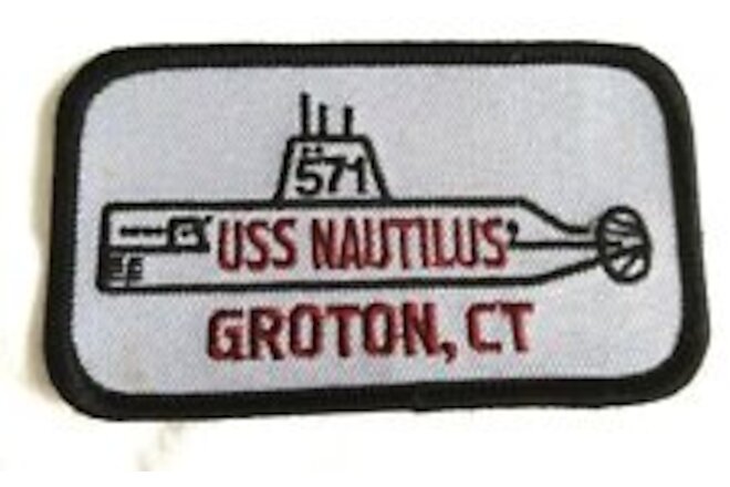 USS NAUTILUS  Groton CT PATCH US NAVY SUBMARINE SUB Iron on NEW