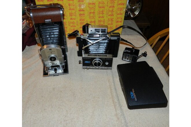 Polaroid Land Camera Model 95A Polaroid 450 Camera NOT Tested Parts Repair Only