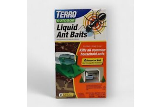 Terro Outdoor Liquid Ant Baits 4 Pre-Filled 4 oz Ready-To-Use Bait Stations