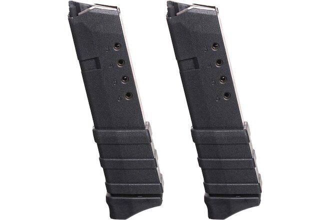 ProMag (2 Pack) Glock Model 43 G43 9mm, 10-Round Magazine, GLK 13, Black Polymer