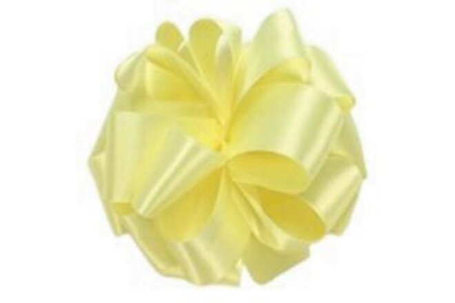1.5" Wide Baby Maize Double Faced Satin Ribbon - 50 Yards (Not Wired)