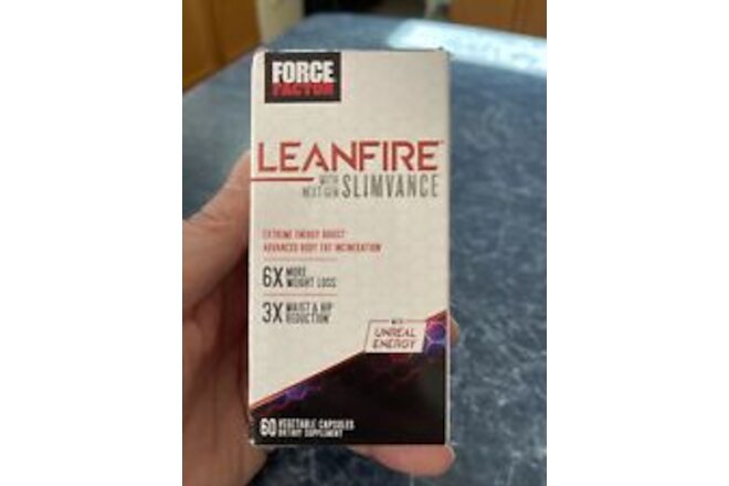 Force Factor Leanfire Next-Gen Slimvance Energy Boost Fat Burn 60 Caps 02/26