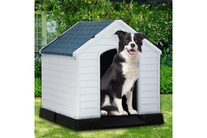 Dog House, Dog House for Small Medium Large Dogs, Waterproof Ventilate Plastic D