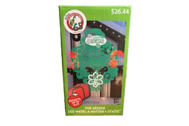 The Grinch LED Whirl-A-Motion Static Projects up to 15FT New