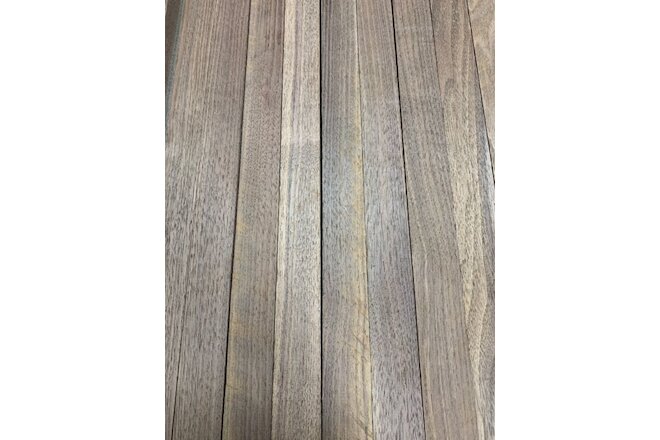 Beautiful! 12 Boards Of  Black Walnut Lumber Dried Size: 3/4”x 2”x 16” DIY Wood