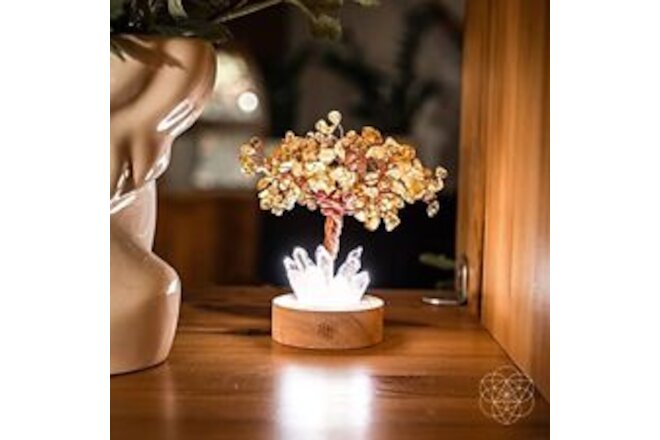 - Healing Crystal Tree Lamp - Citrine Crystal Tree - Gemstone Lighted Tree - ...