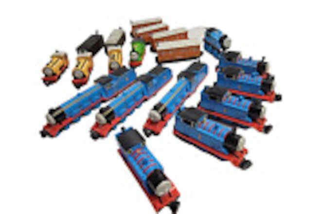 Vintage Ertl Thomas The Tank Engine 1990's Pull Back Go Friends Train lot of 19