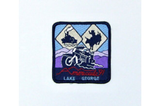 90s Biker Patch 1991 Americade Motorcycle Rally Lake George New York touring 80s
