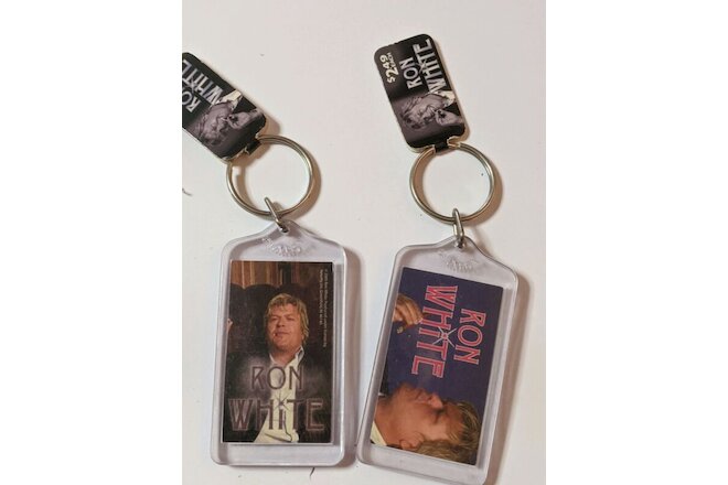 Lot of 2 Ron White Key Chains New 2005 Redneck Comedy Keychain
